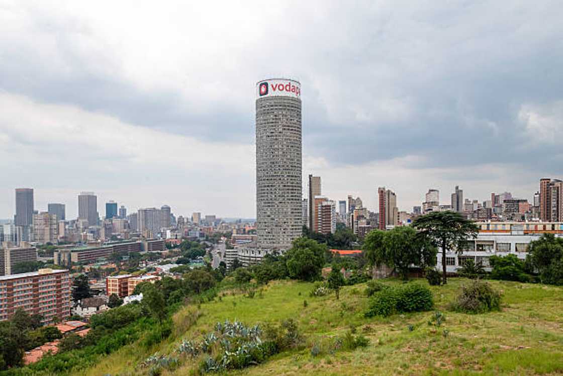 The Ponte tower residential building, centre, in Johannesburg, South Africa.