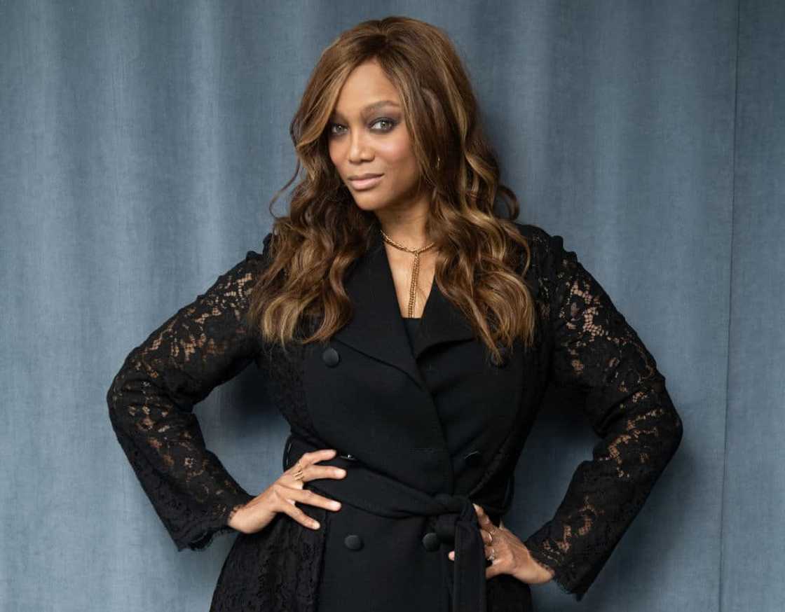 Tyra Banks posed for a photograph Tyra Banks posed for a photograph