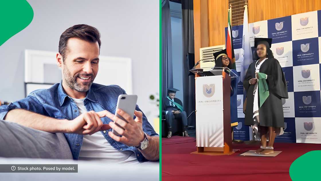 A VUT graduate performed a traditional Tsonga dance to the applause of SA. A VUT graduate performed a traditional Tsonga dance to the applause of SA.