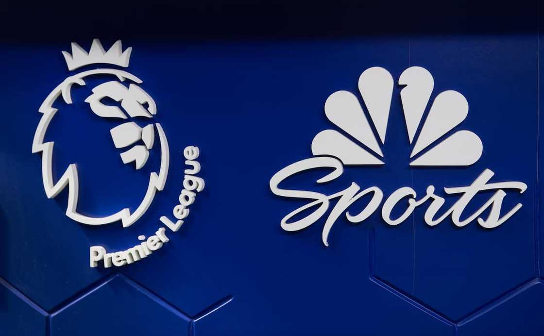 EPL logo along NBC Sports logo EPL logo along NBC Sports logo