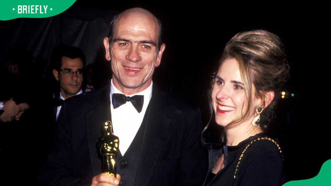 Tommy Lee Jones and Kimberlea Cloughley at the Academy Awards