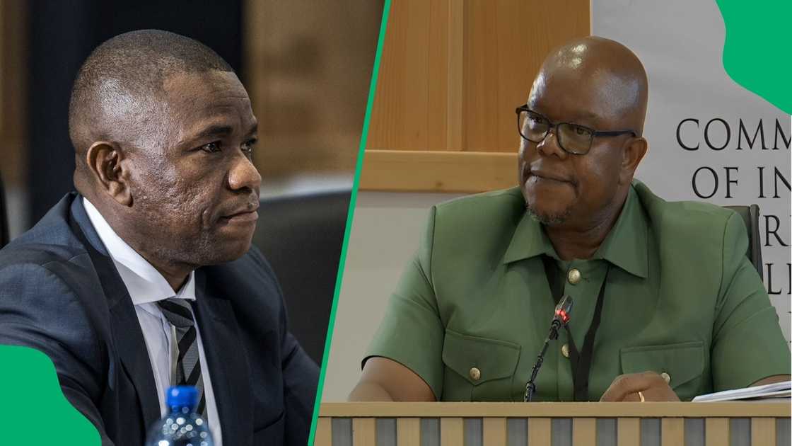 Lieutenant General Nhlanhla Mkhwanazi and Major General Lesetja Senona Lieutenant General Nhlanhla Mkhwanazi and Major General Lesetja Senona