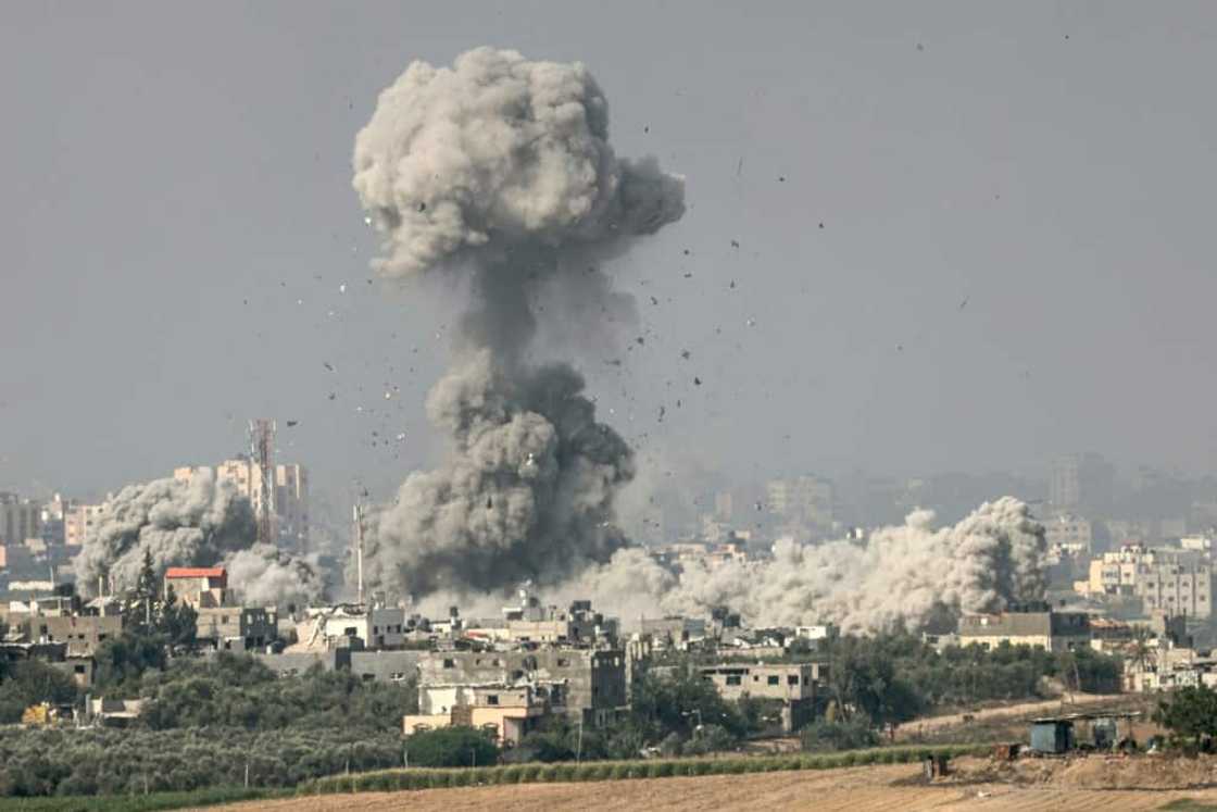 Israel has bombarded targets in the Gaza Strip for more than two weeks since Hamas's deadly cross-border attacks on October 7 and is poised for a widely anticipated ground offensive Israel has bombarded targets in the Gaza Strip for more than two weeks since Hamas's deadly cross-border attacks on October 7 and is poised for a widely anticipated ground offensive