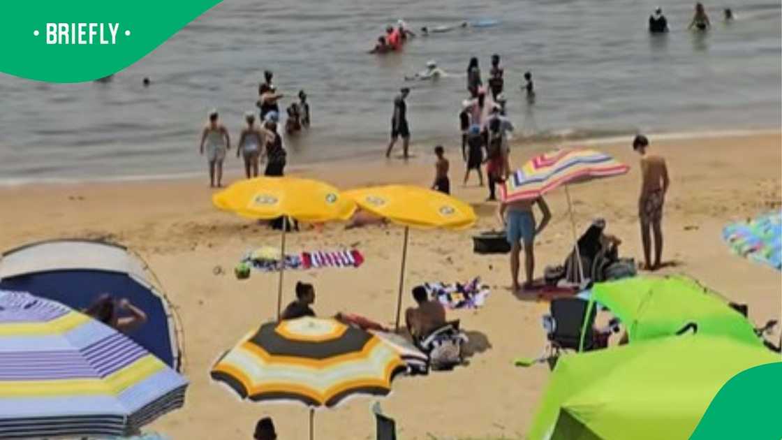 Durban beach life guards rescue person in danger