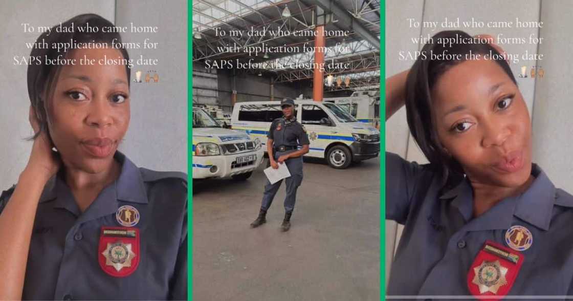 SAPS officer credits dad SAPS officer credits dad