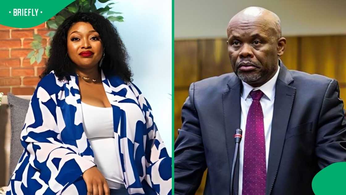 Relebogile slammed a Sibiya defender. Relebogile slammed a Sibiya defender.