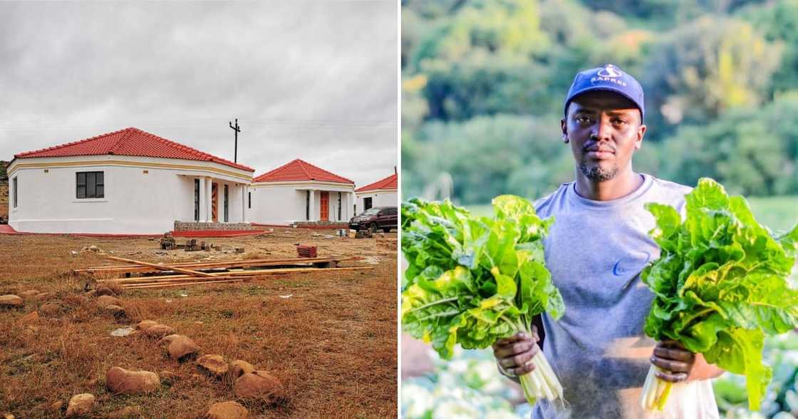 A man took to Twitter to share pictures of a home that he and his brother built for their family