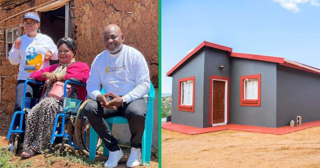 Collen Mashawana donates house to gogo Collen Mashawana donates house to gogo