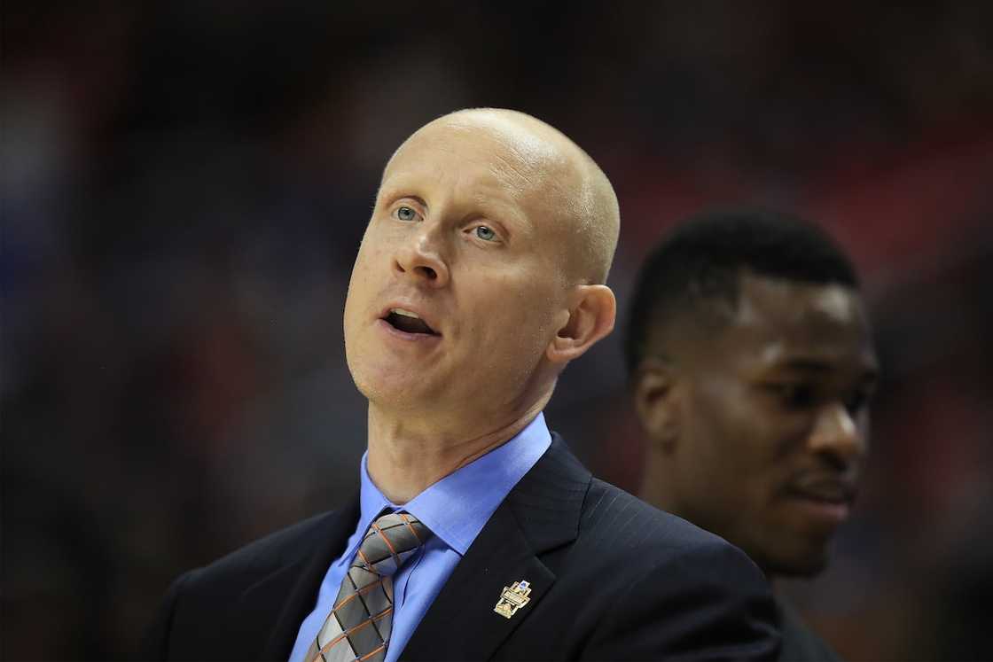 Chris Mack reacts during a game against the Gonzaga Bulldogs Chris Mack reacts during a game against the Gonzaga Bulldogs