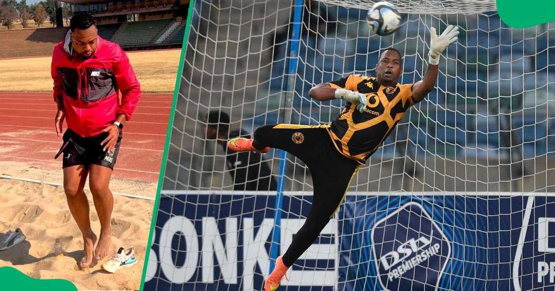 Itumeleng Khune is keeping himself fit