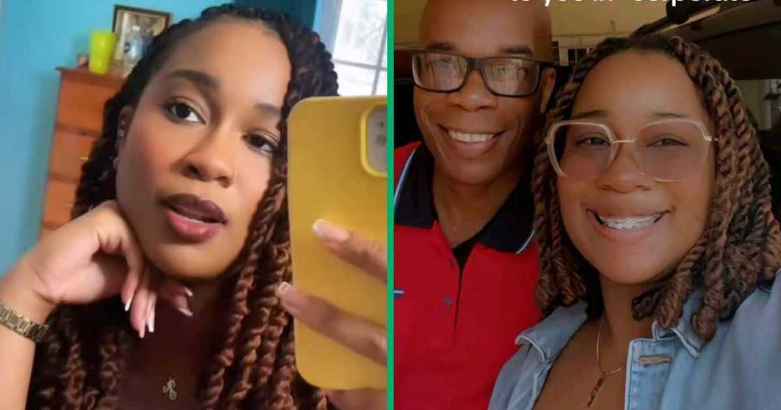 A TikTok video shows a woman unveiling her corporate chats with her dad. A TikTok video shows a woman unveiling her corporate chats with her dad.