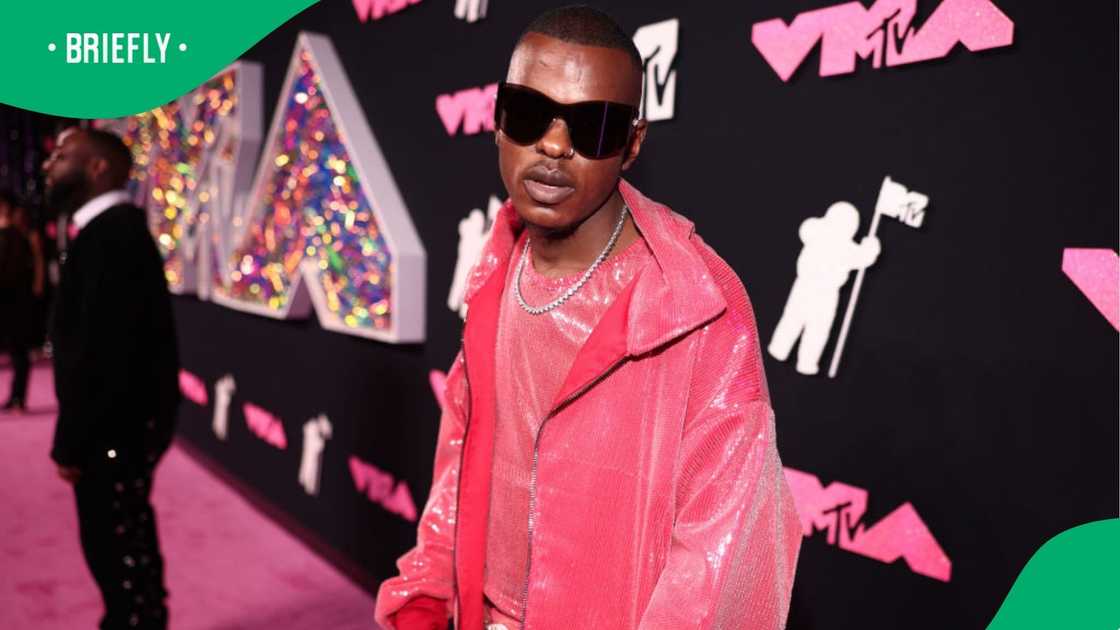 Musa Key's wore a flamboyant outfit recently. Musa Key's wore a flamboyant outfit recently.