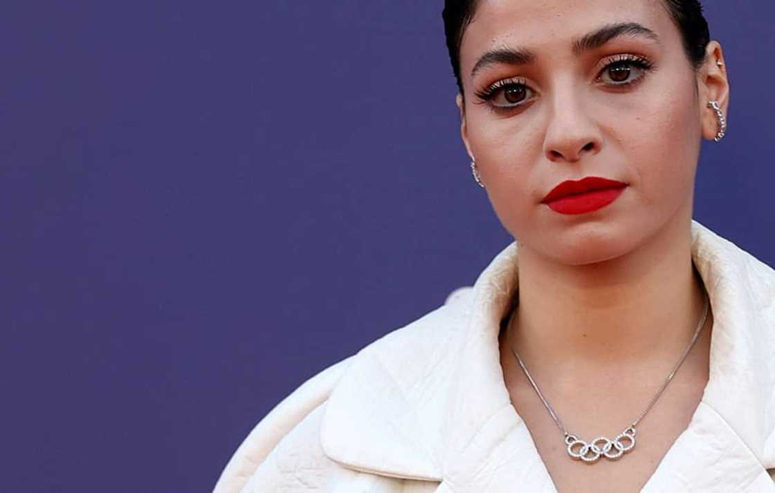 Yusra Mardini attended the premiere of 'The Swimmers' in London in October Yusra Mardini attended the premiere of 'The Swimmers' in London in October