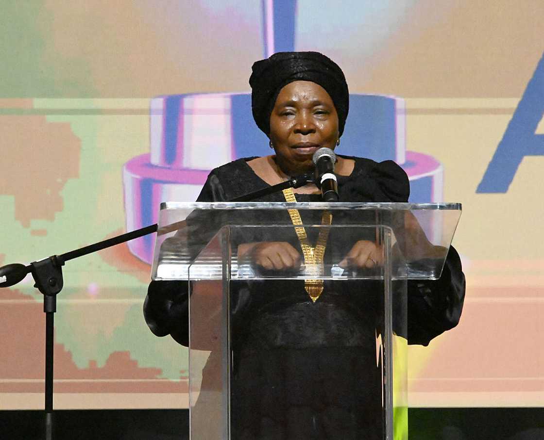Nkosazana Dlamini-Zuma paid her respects at Nathi Mthethwa's house