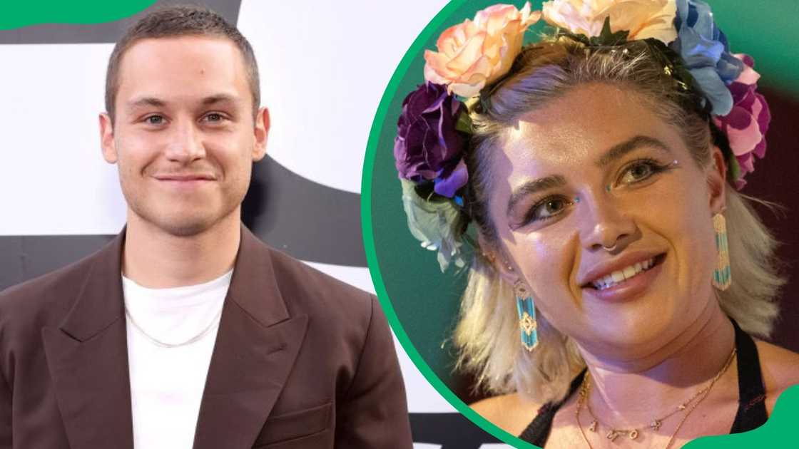 Finn Cole at the 2021 premiere of F9 (L). Florence Pugh at the Glastonbury Festival in 2024 (R) Finn Cole at the 2021 premiere of F9 (L). Florence Pugh at the Glastonbury Festival in 2024 (R)