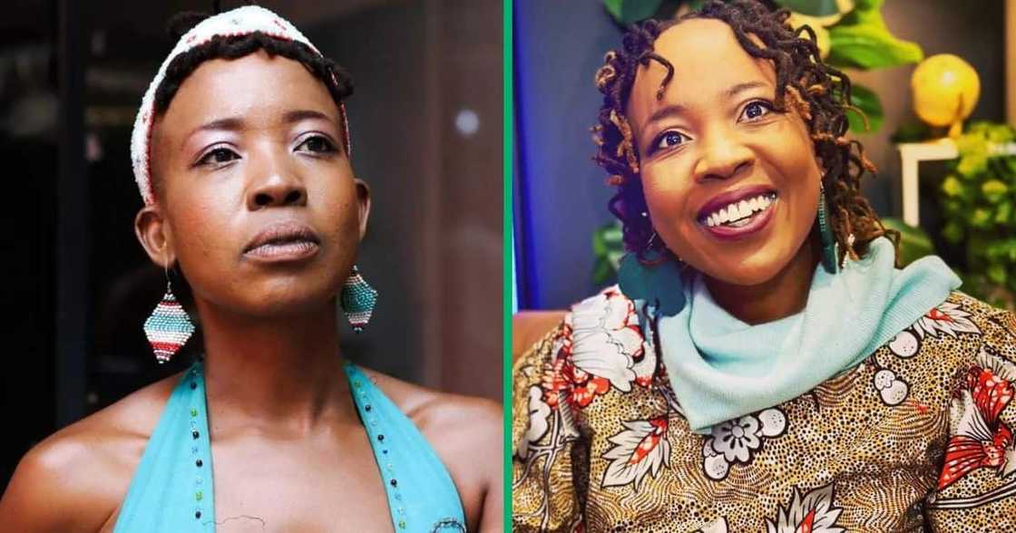 Ntsiki Mzansi flaunted her body with a swimwear picture Ntsiki Mzansi flaunted her body with a swimwear picture