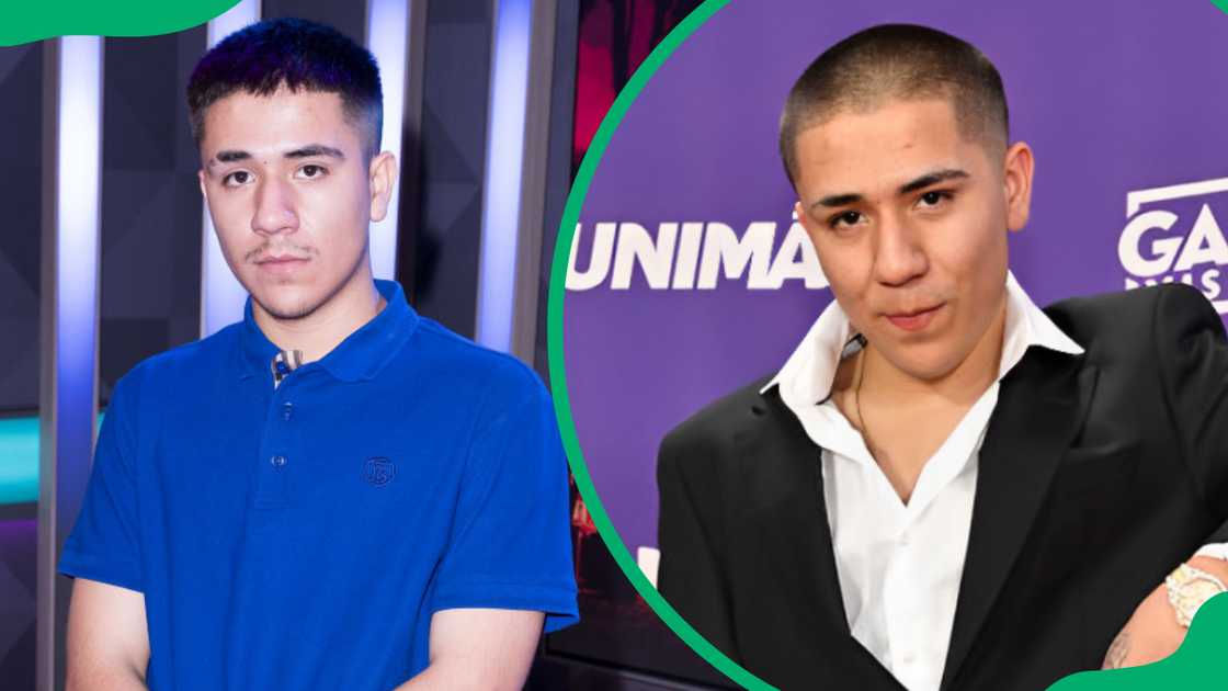 Chino Pacas at SiriusXM Studios in Miami Beach, Florida (L). Chino Pacas at MGM Grand Garden Arena in Las Vegas, Nevada (R). Chino Pacas at SiriusXM Studios in Miami Beach, Florida (L). Chino Pacas at MGM Grand Garden Arena in Las Vegas, Nevada (R).