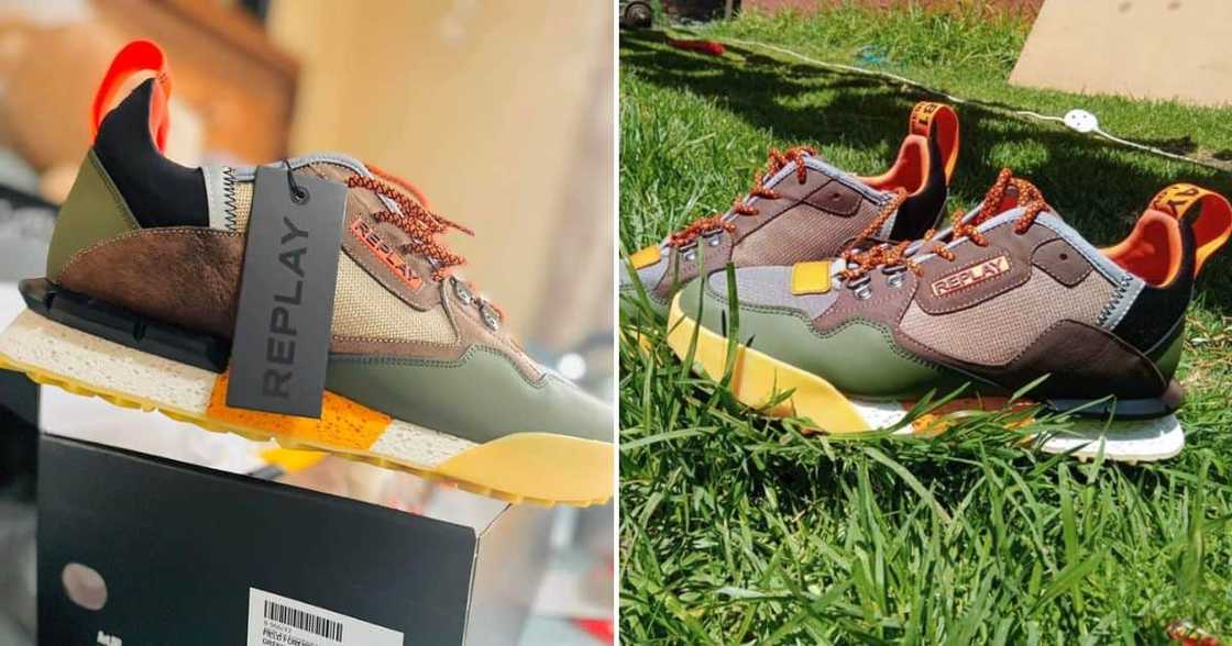Man flaunts Replay sneakers gift on Twitter Man flaunts Replay sneakers gift on Twitter