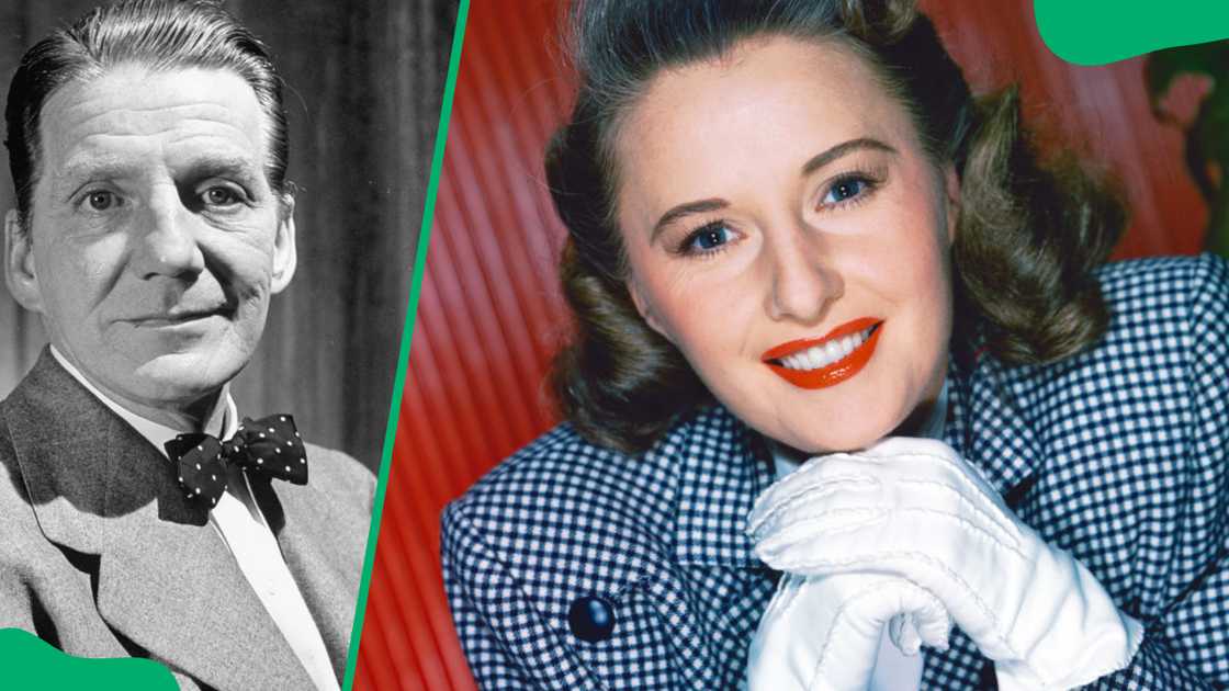 Frank Fay in 1943 (L). Barbara Stanwyck in 1940 (R) Frank Fay in 1943 (L). Barbara Stanwyck in 1940 (R)