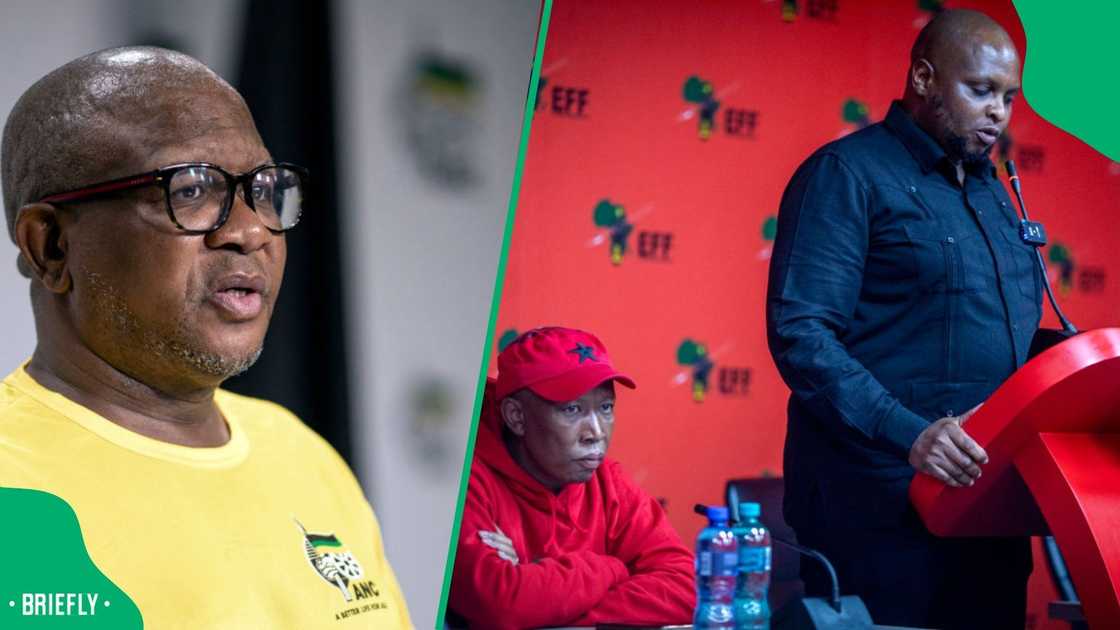 The ANC secretary-general Fikile Mbalula said Julius Malema and Floyd Shivambu are allies The ANC secretary-general Fikile Mbalula said Julius Malema and Floyd Shivambu are allies