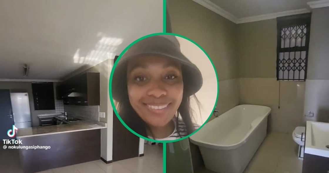 A homeowner gave a tour of her new house A homeowner gave a tour of her new house