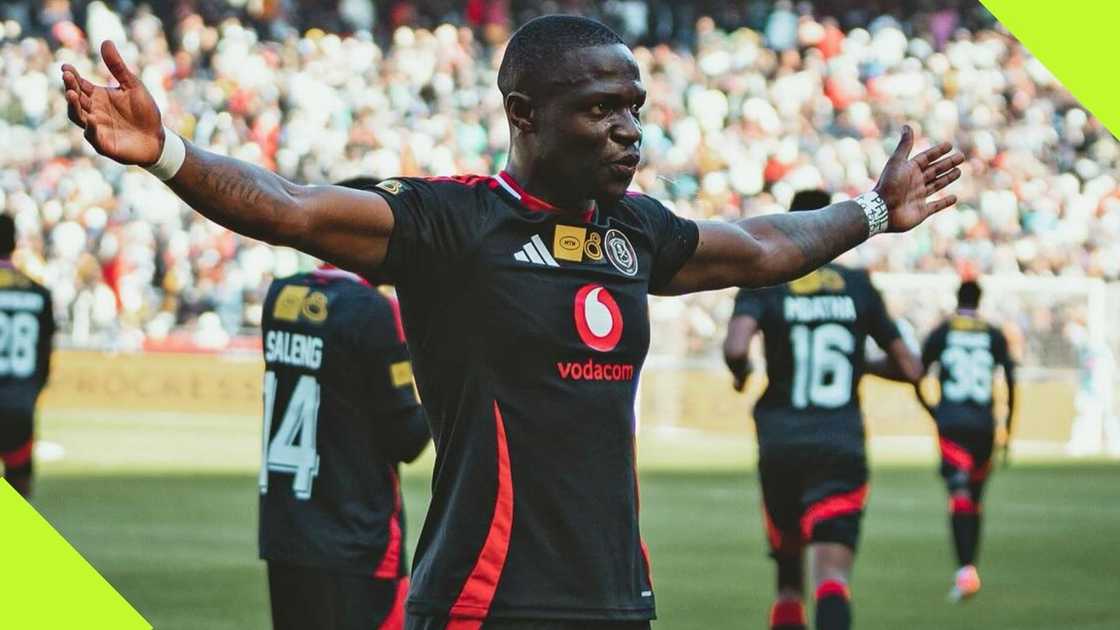 Orlando Pirates star Tshegofatso Mabasa has scored four goals this season Orlando Pirates star Tshegofatso Mabasa has scored four goals this season
