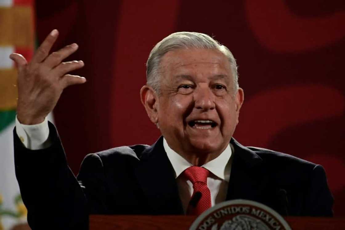 Mexican President Andres Manuel Lopez Obrador enjoys an approval rating of nearly 60 percent Mexican President Andres Manuel Lopez Obrador enjoys an approval rating of nearly 60 percent