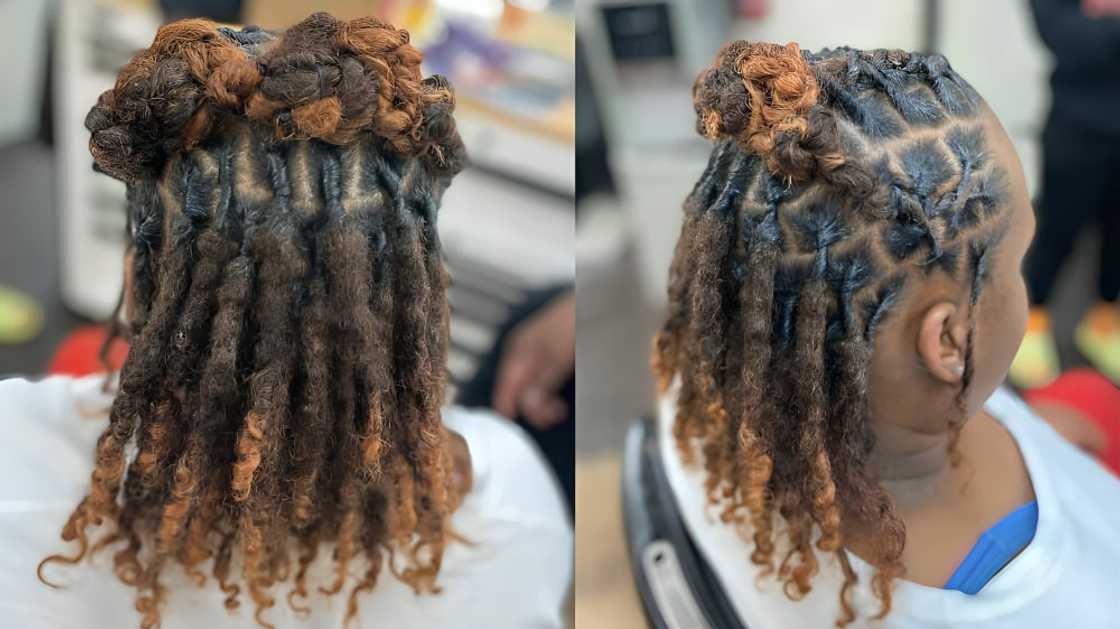 Cornrows-plaited short dreadlocks Cornrows-plaited short dreadlocks