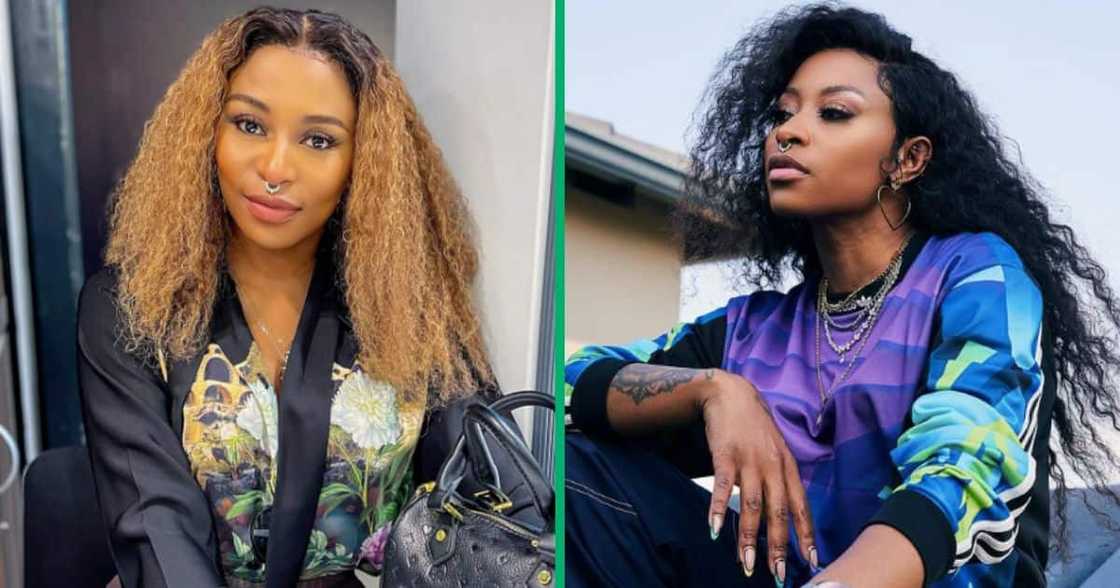 DJ Zinhle survives tyre burst DJ Zinhle survives tyre burst