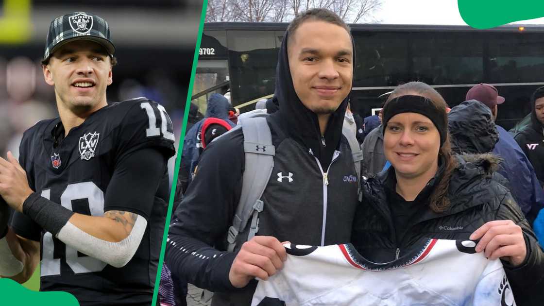 Desmond Ridder and his mother