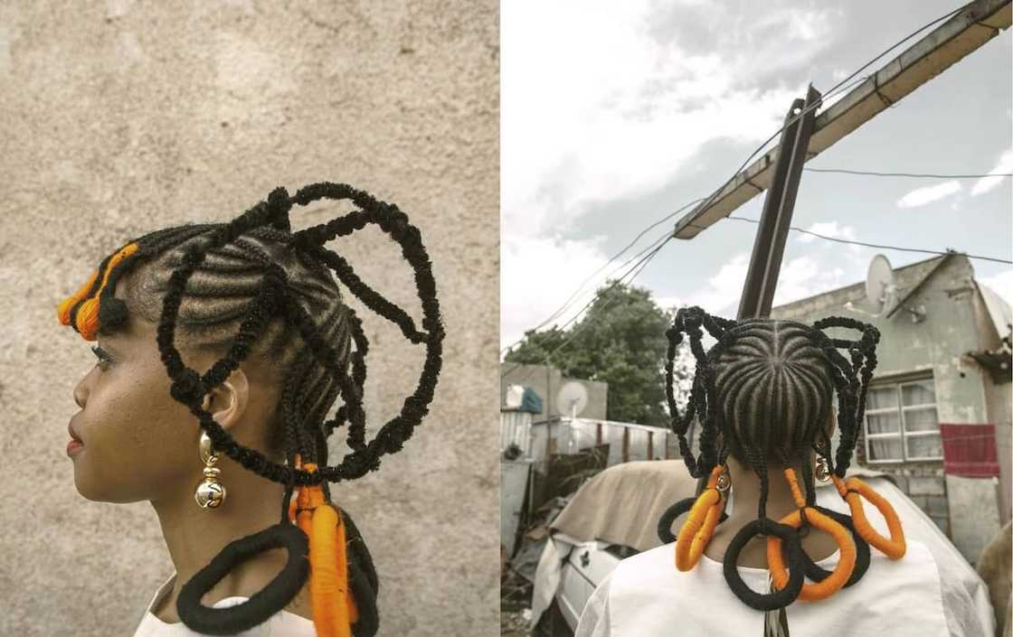 Cornrows with a twist Cornrows with a twist