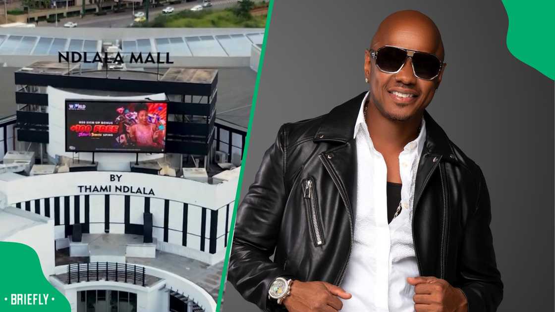 Netizens react to Thami Ndlala's mall opening. Netizens react to Thami Ndlala's mall opening.