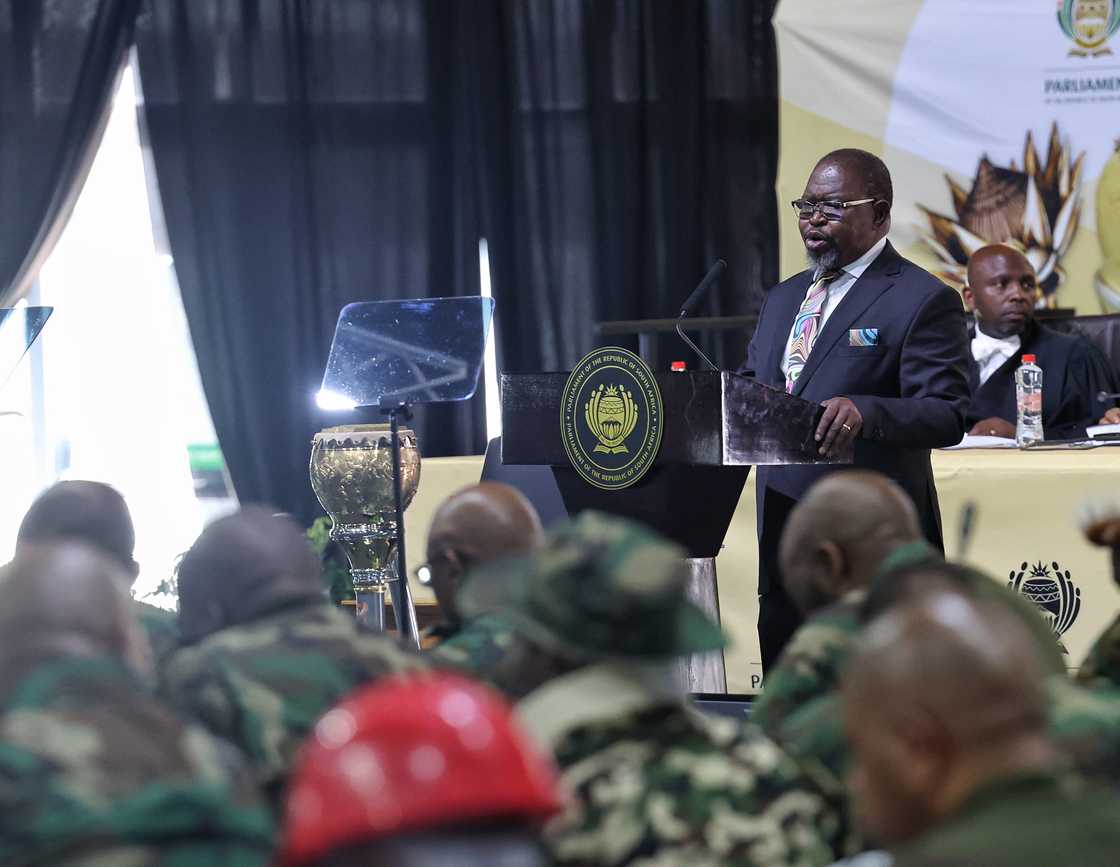 Enoch Godongwana appeared in Parliament after tabling the budget speech