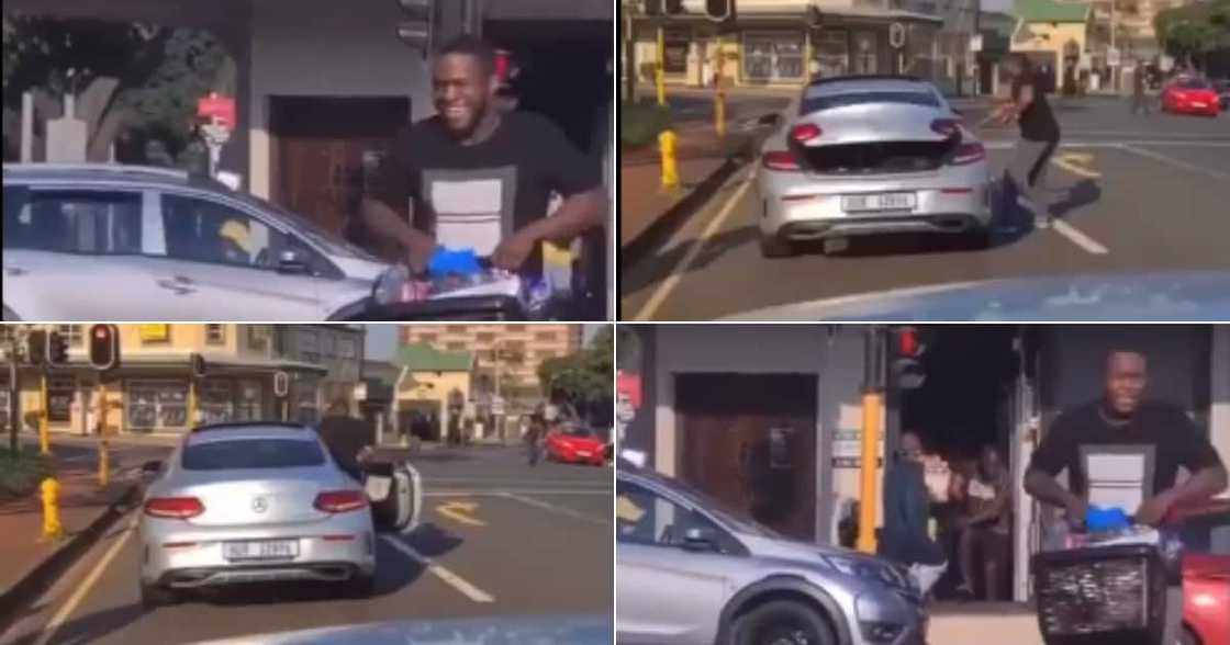 Mercedes Benz, Looter, Arrested, Social media reactions Mercedes Benz, Looter, Arrested, Social media reactions