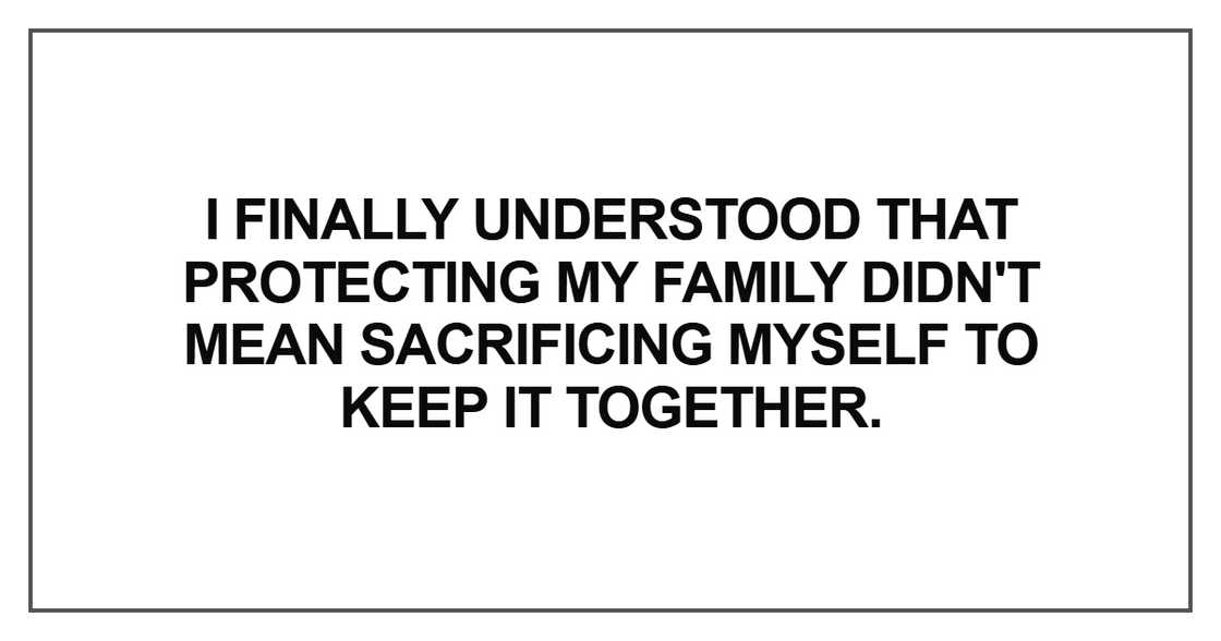 I finally understood that protecting I finally understood that protecting