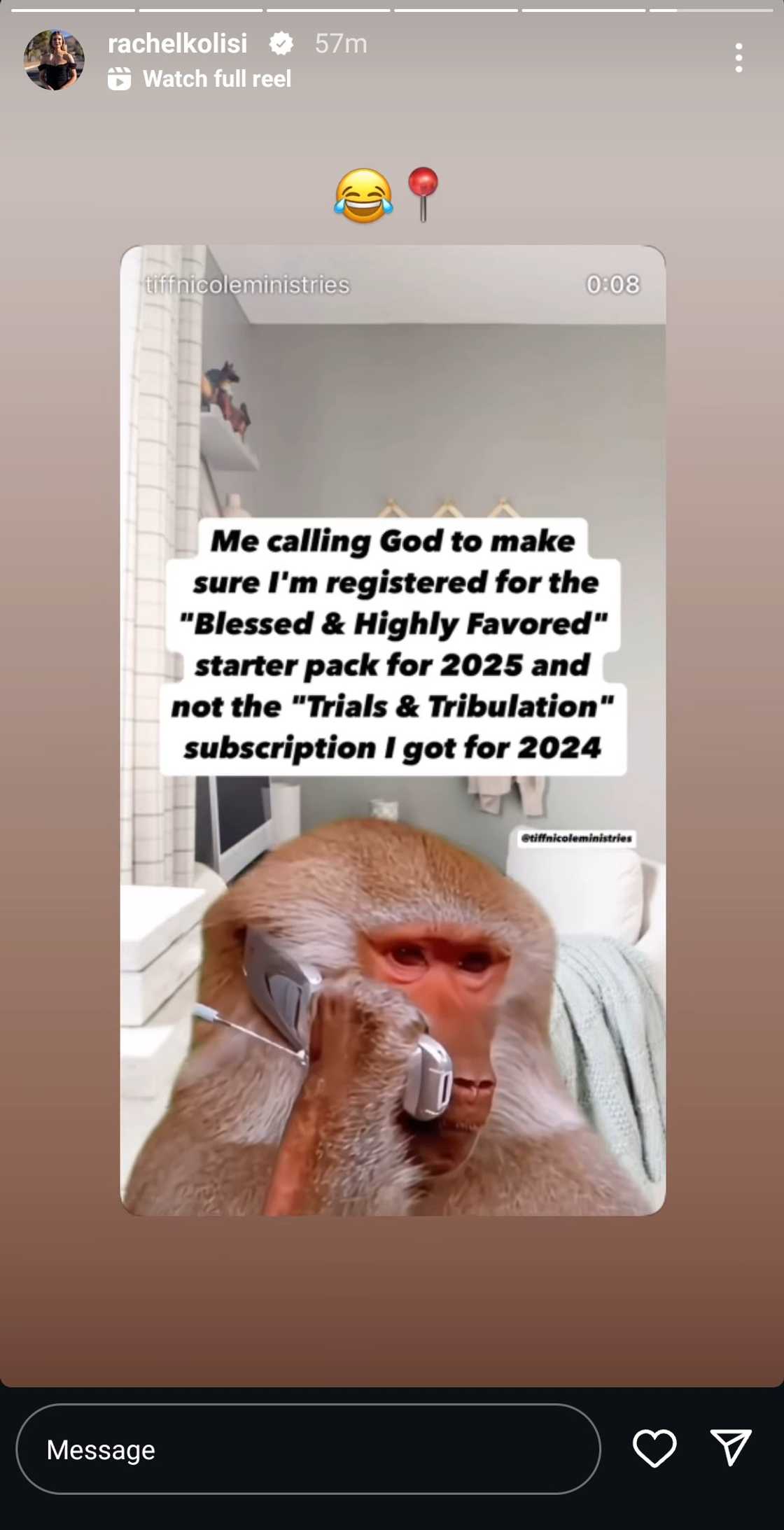 Rachel Kolisi reshared a post on Instagram Stories. Rachel Kolisi reshared a post on Instagram Stories.