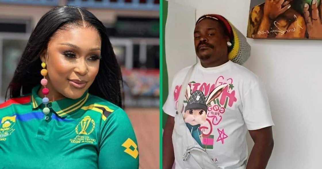 Minnie Dlamini gets Rasta portrait at Comedy Central roast Minnie Dlamini gets Rasta portrait at Comedy Central roast