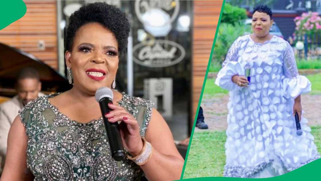 Rebecca Malope falls mid perfomace at Zanele Nkambule's funeral