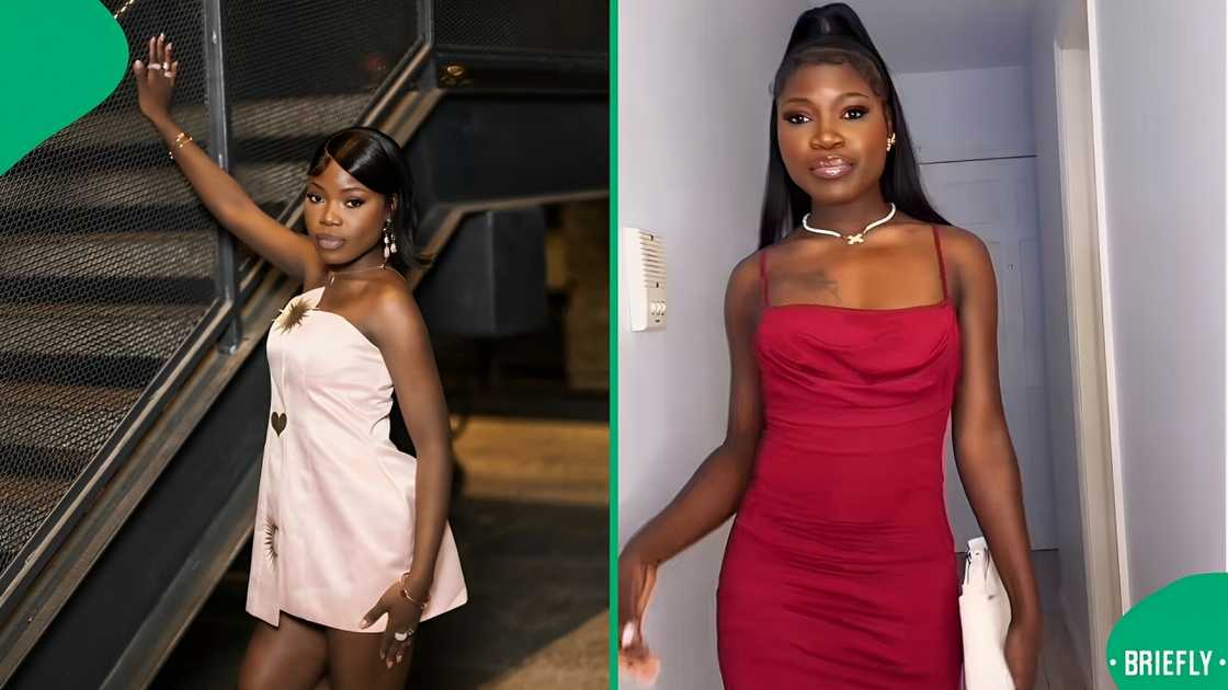 A woman showed off her 40-inch wig from Shein that went wrong. A woman showed off her 40-inch wig from Shein that went wrong.