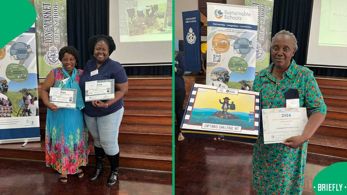 Teachers received awards at the Sustainable Schools Regional Rewards Ceremony. Teachers received awards at the Sustainable Schools Regional Rewards Ceremony.