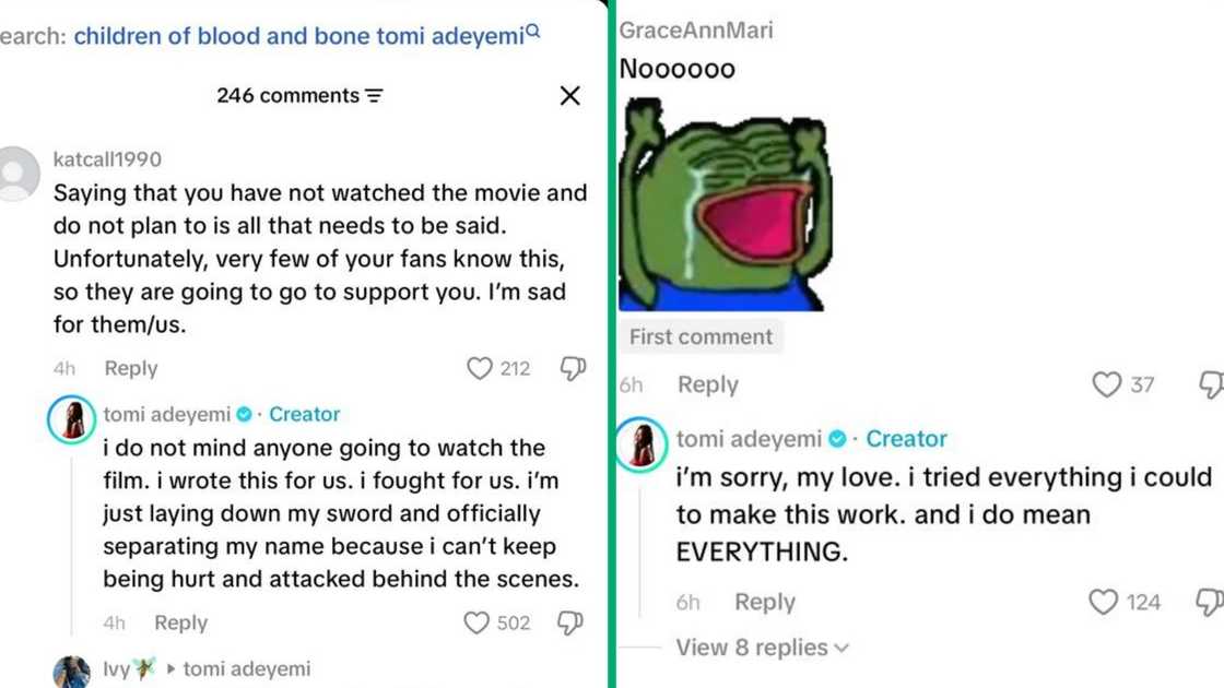 Temi Adeyemi claims she faced unfair treatment behind the scene of 'Blood and Bone'