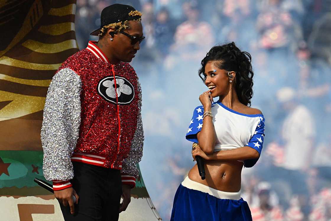Tyla performed with Future. Tyla performed with Future.