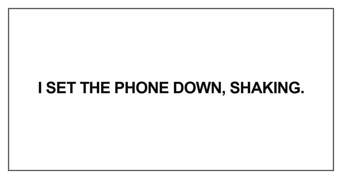 I set the phone down