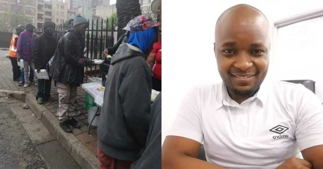 Good samaritan, birthday, feed 380 homeless people, Hillbrow Good samaritan, birthday, feed 380 homeless people, Hillbrow