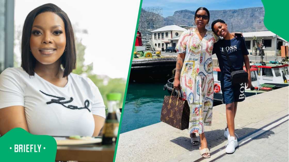 Nomcebo Zikode and her son enjoy Cape Town. Nomcebo Zikode and her son enjoy Cape Town.