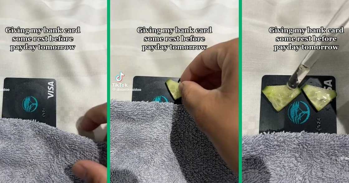 A SA man gave his FNB card spa treatment A SA man gave his FNB card spa treatment