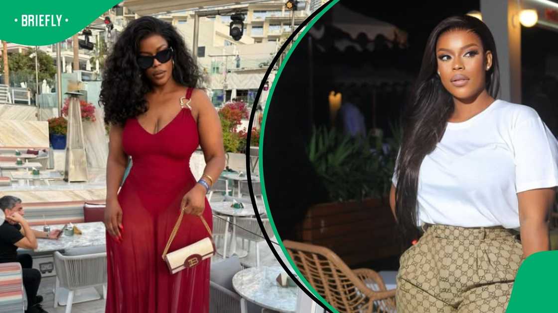 Dineo Moloisane trolled her ex. Dineo Moloisane trolled her ex.