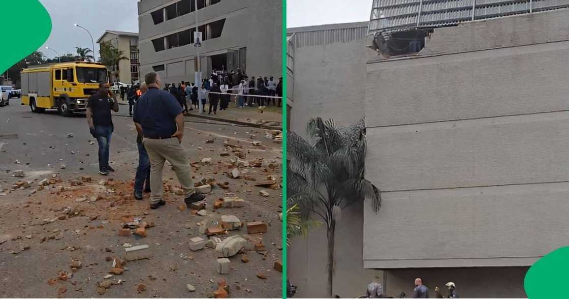 A driver lost control of his vehicle at a parking garage in a Durban shopping centre and crashed