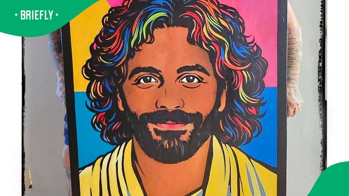 A portrait painted. A portrait painted.