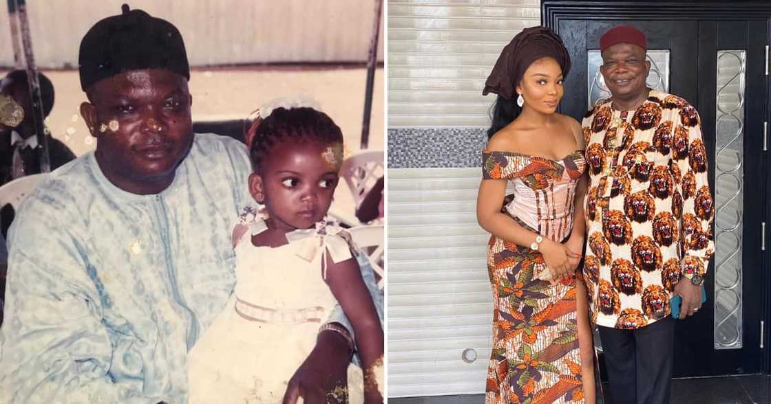 A lovely lady shared then vs now pics with her loving father A lovely lady shared then vs now pics with her loving father